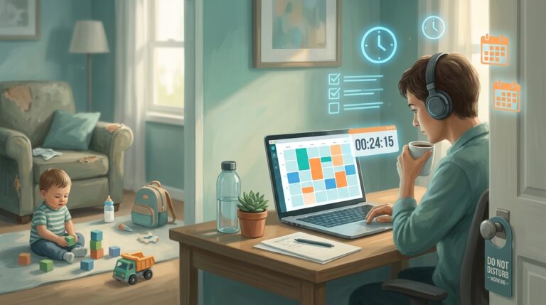 Gestão do Tempo para Pais-Freelancers: Produza Mais sem Pirar